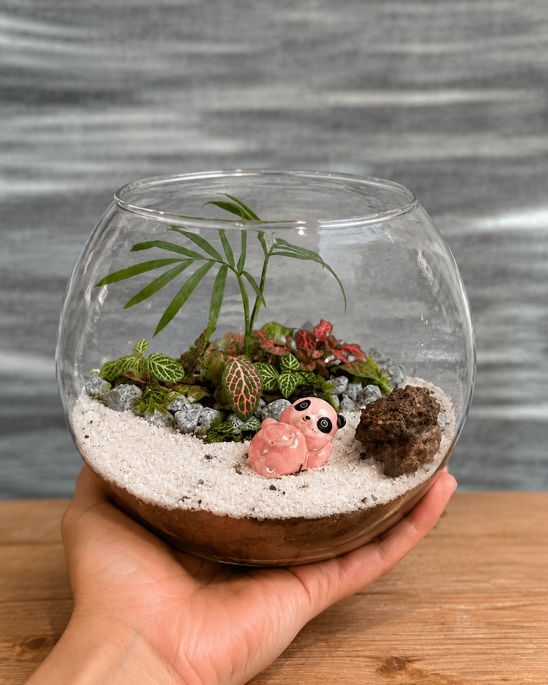 Pink Panda Terrarium