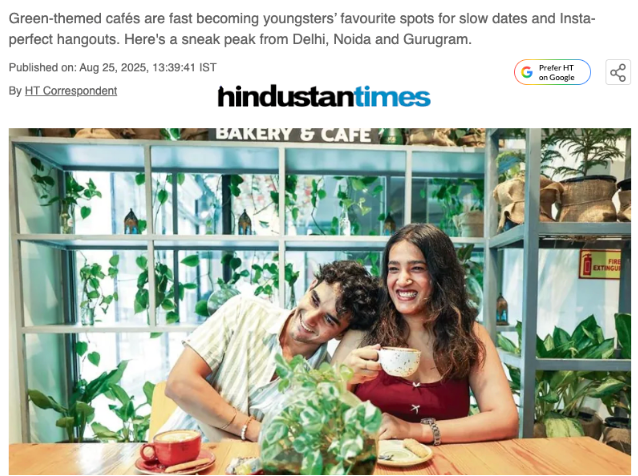 Love in bloom: Why Gen Z is swiping right on dating at plant cafes that are the new rage in Delhi-NCR - HINDUSTAN TIMES