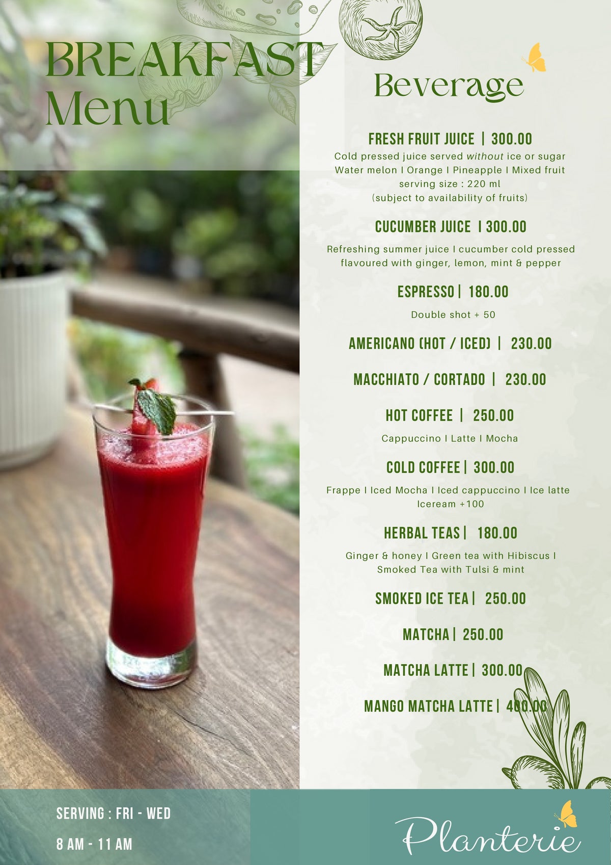 Menu page 1