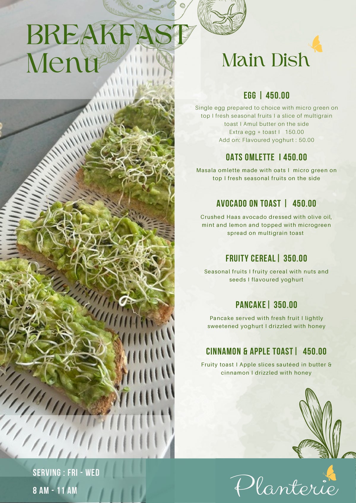 Menu page 2